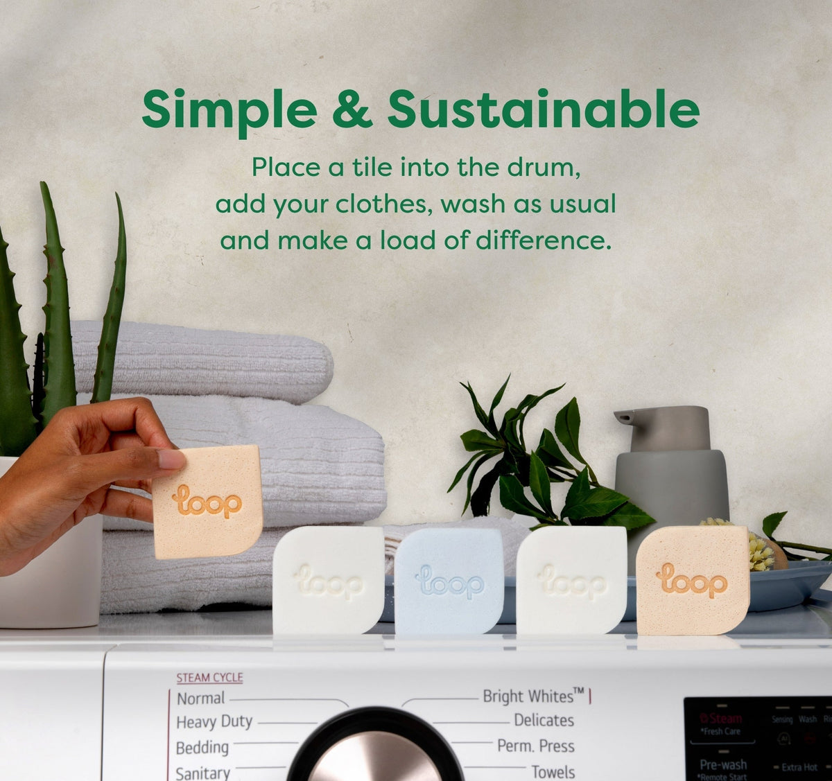 Loop Detergent Tile – Fresh Linen - 1 box